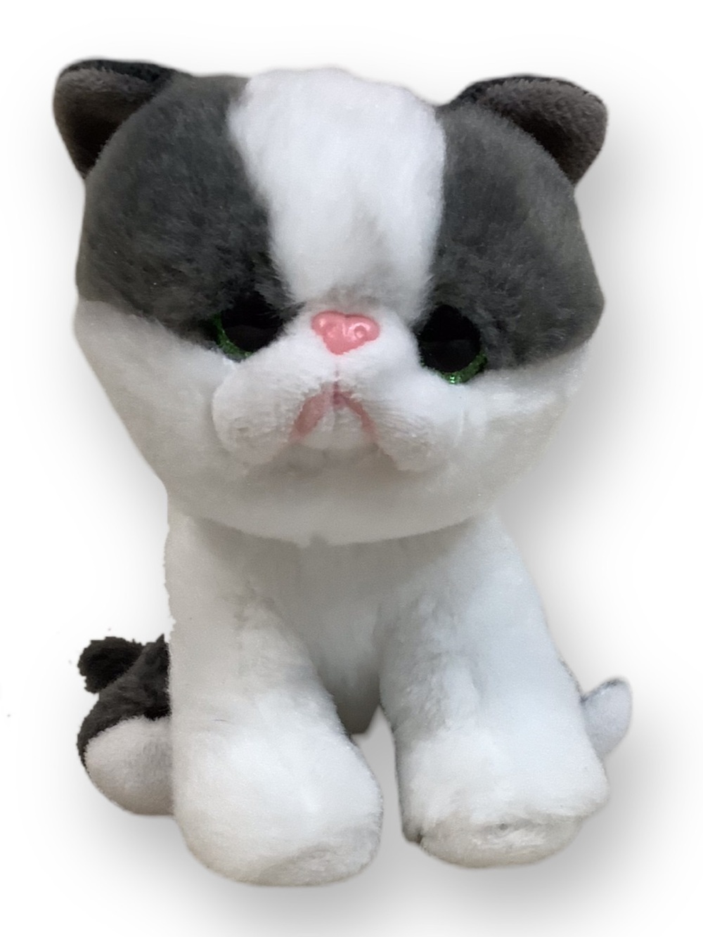 TY Beanie Baby Yang Black White Cat Plush 6in